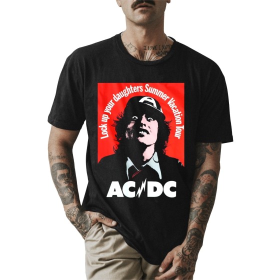 Rockwear Brasil - Camiseta ACDC 2 Rockwear Preta