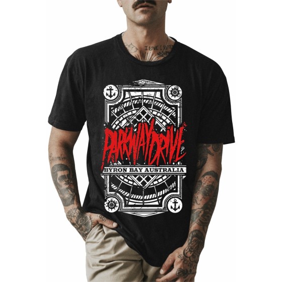 Rockwear Brasil - Camiseta Parkway Drive 2 Rockwear Preta