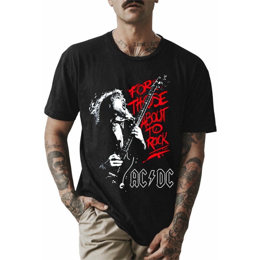 Rockwear Brasil - Camiseta ACDC 3 Rockwear Preta