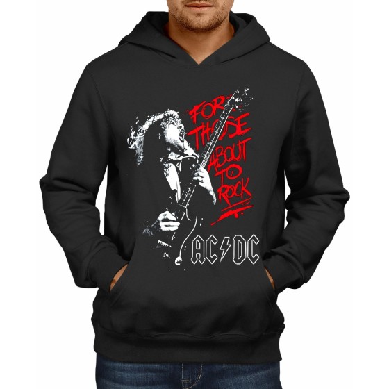 Rockwear Brasil - Moletom ACDC 3 Rockwear Preto