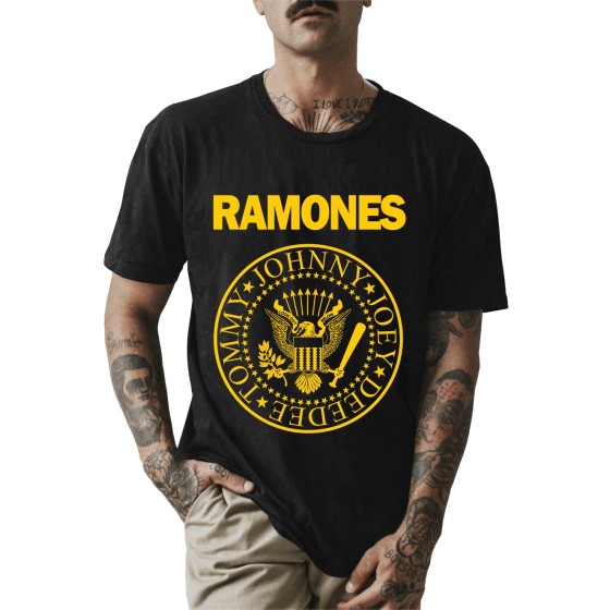 Rockwear Brasil - Camiseta Ramones Rockwear Preta