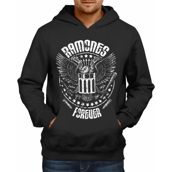 Rockwear Brasil - Moletom Ramones 2 Rockwear Preto