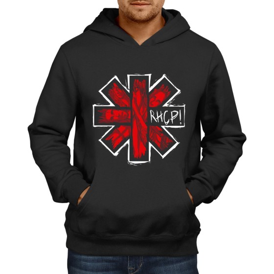 Rockwear Brasil - Moletom Red Hot Chilli Peppers 2 Rockwear Preto