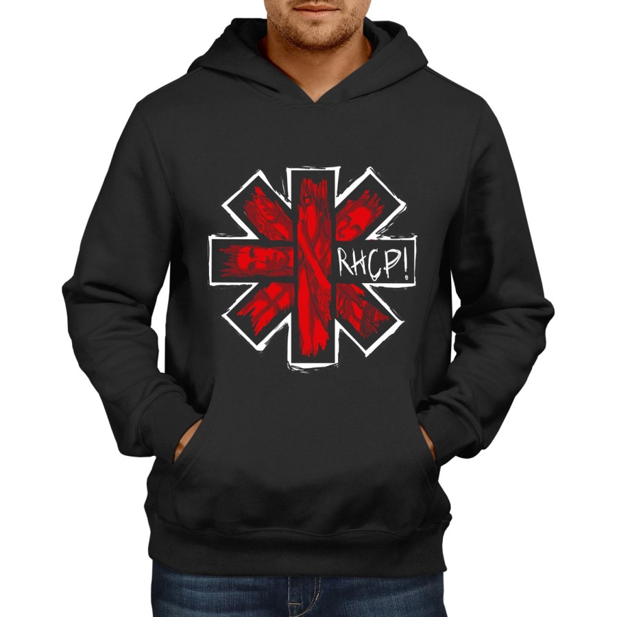 Rockwear Brasil - Moletom Red Hot Chilli Peppers 2 Rockwear Preto