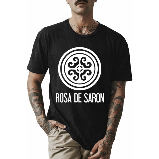 Rockwear Brasil - Camiseta Rosa de Saron Rockwear Preta