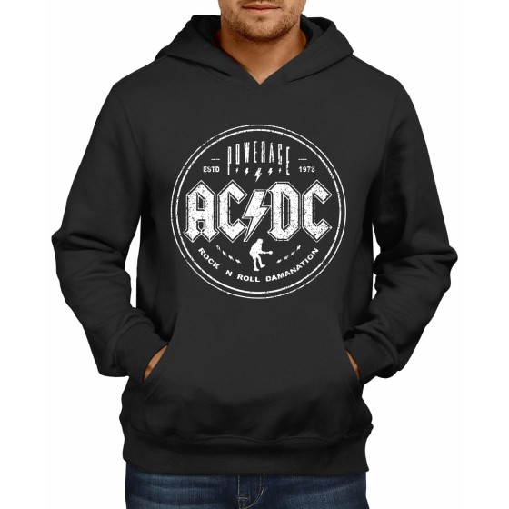 Rockwear Brasil - Moletom ACDC 4 Rockwear Preto