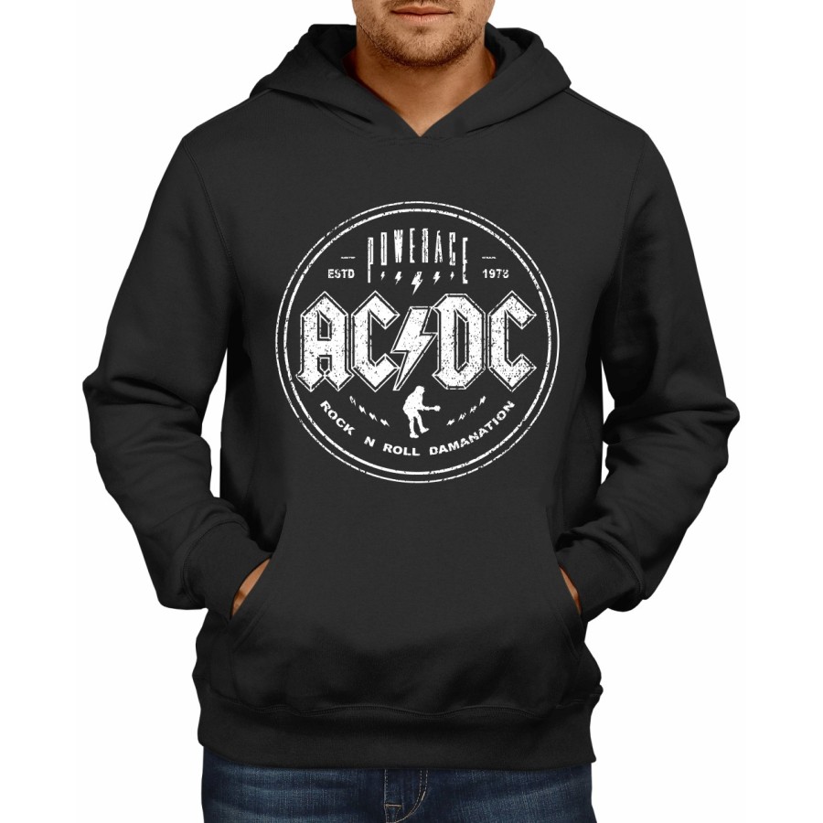 Rockwear Brasil - Moletom ACDC 4 Rockwear Preto