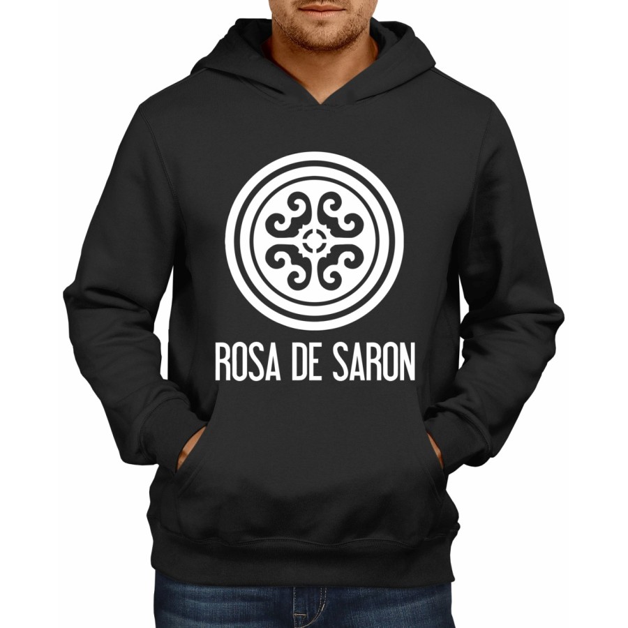 Rockwear Brasil - Moletom Rosa de Saron Rockwear Preto