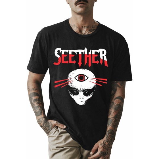 Rockwear Brasil - Camiseta Seether Rockwear Preta