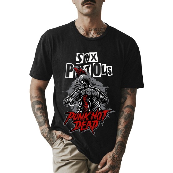 Rockwear Brasil - Camiseta Sex Pistols 2 Rockwear Preta