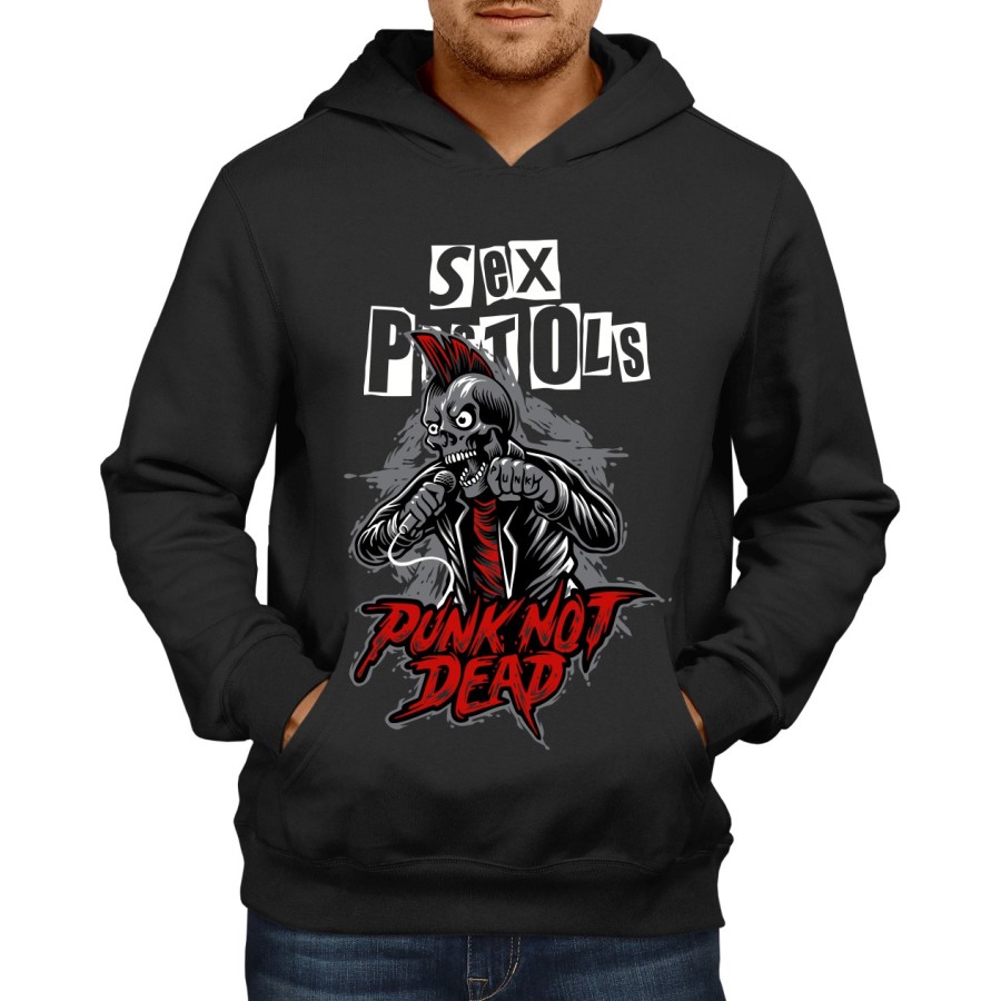 Rockwear Brasil - Moletom Sex Pistols 2 Rockwear Preto