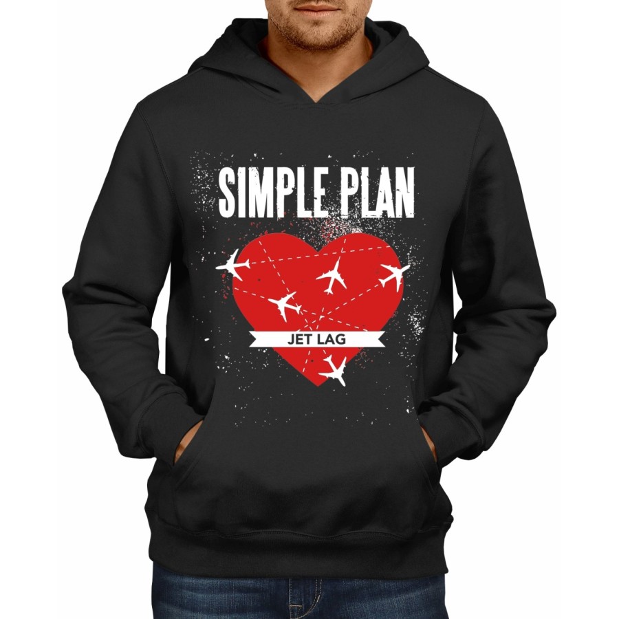 Rockwear Brasil - Moletom Simple Plan Rockwear Preto