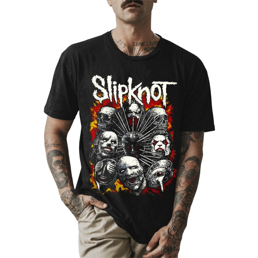 Rockwear Brasil - Camiseta Slipknot 4 Rockwear Preta