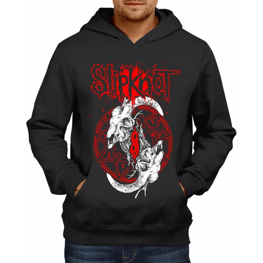 Rockwear Brasil - Moletom Slipknot 5 Rockwear Preto