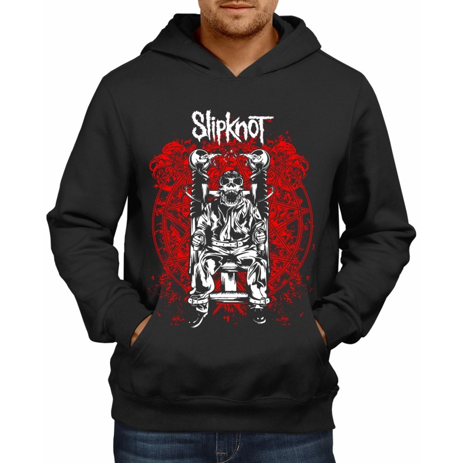 Rockwear Brasil - Moletom Slipknot 6 Rockwear Preto