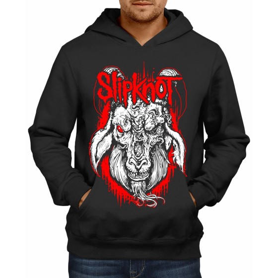 Rockwear Brasil - Moletom Slipknot 7 Rockwear Preto