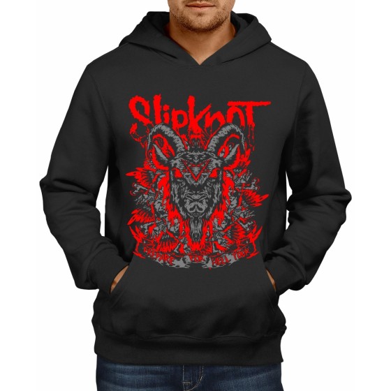 Rockwear Brasil - Moletom Slipknot 8 Rockwear Preto