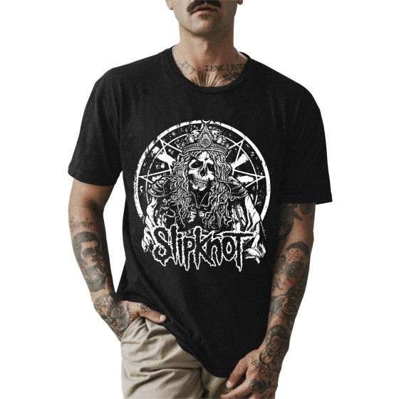 Rockwear Brasil - Camiseta Slipknot 9 Rockwear Preta