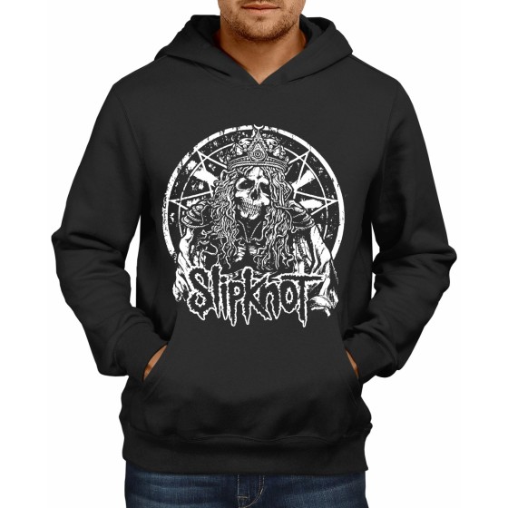 Rockwear Brasil - Moletom Slipknot 9 Rockwear Preto