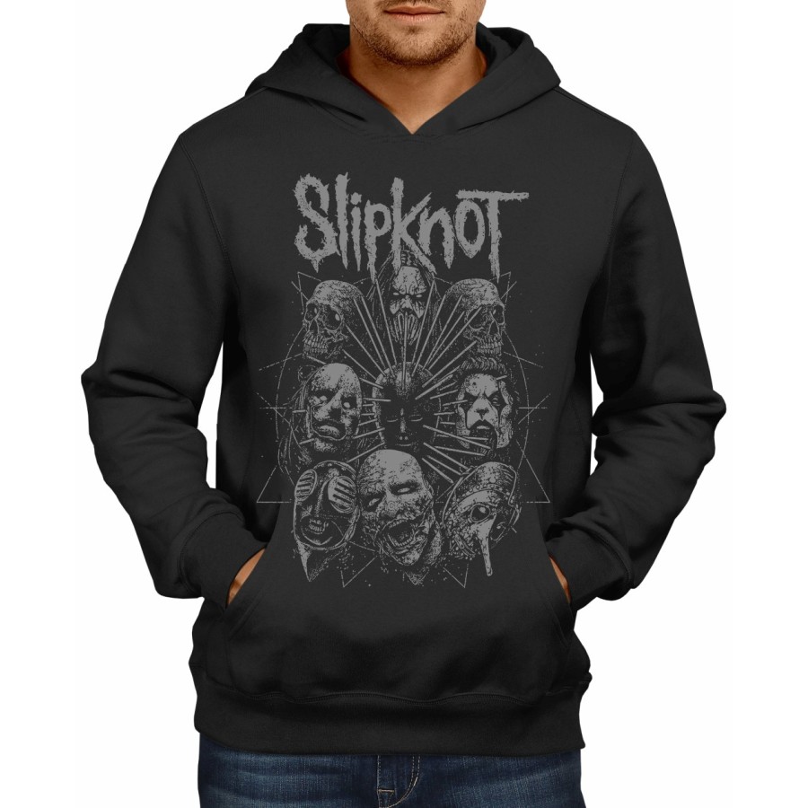 Rockwear Brasil - Moletom Slipknot 10 Rockwear Preto