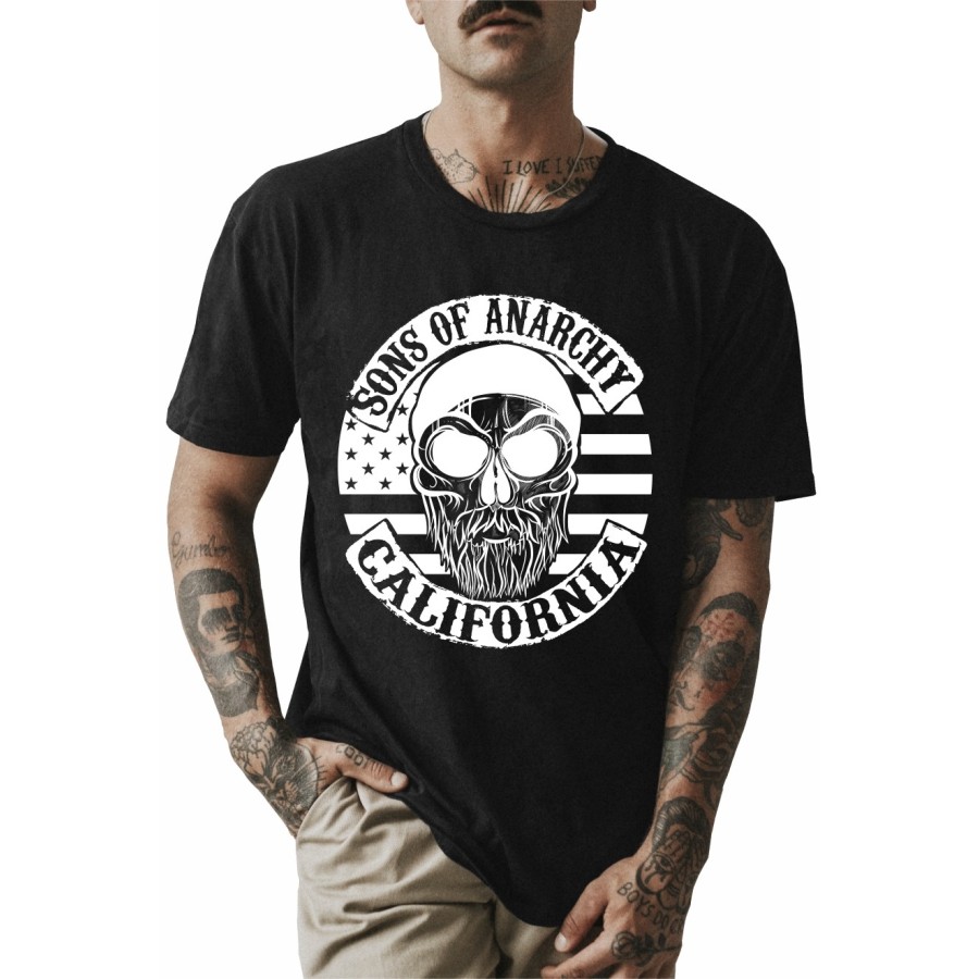 Rockwear Brasil - Camiseta Sons Of Anarchy Rockwear Preta