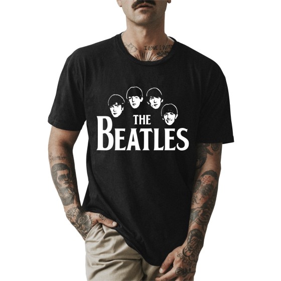 Rockwear Brasil - Camiseta The Beatles 2 Rockwear Preta