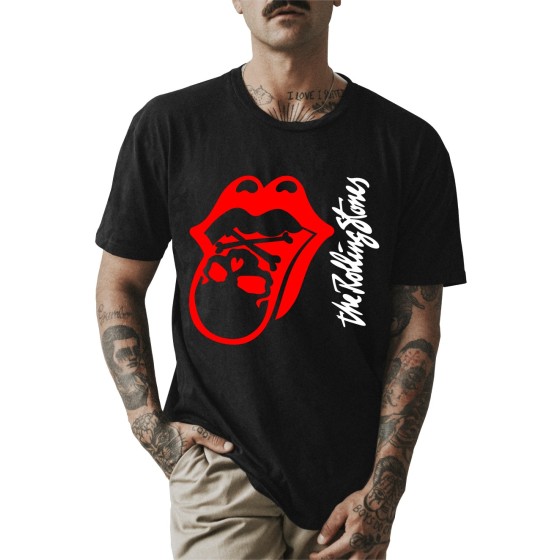 Rockwear Brasil - Camiseta The Rolling Stones Rockwear Preta