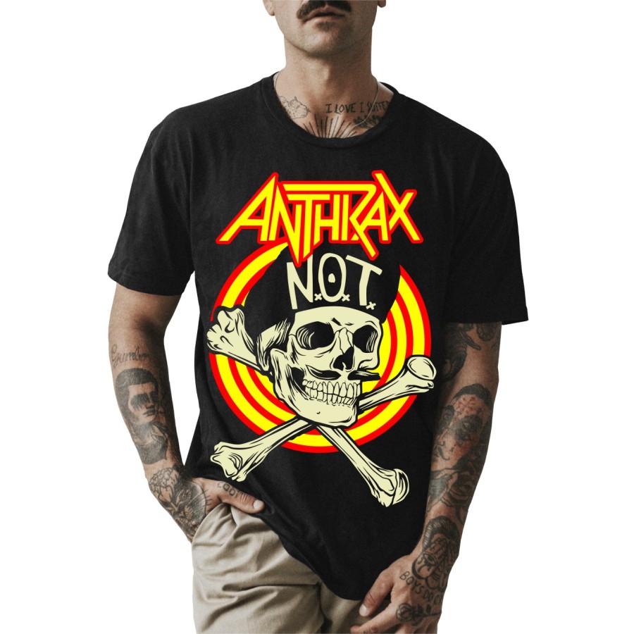 Rockwear Brasil - Camiseta Anthrax Rockwear Preta