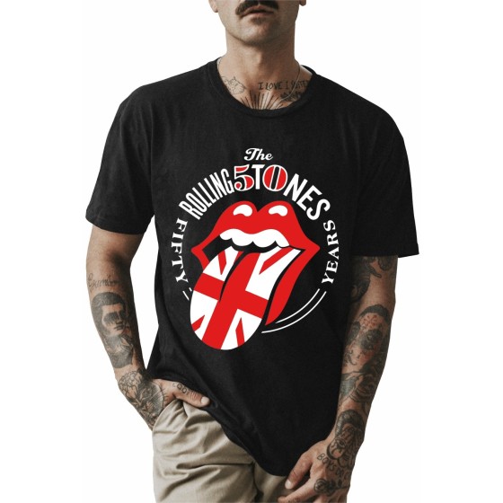 Rockwear Brasil - Camiseta The Rolling Stones 3 Rockwear Preta