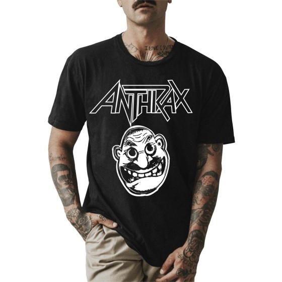 Rockwear Brasil - Camiseta Anthrax 2 Rockwear Preta