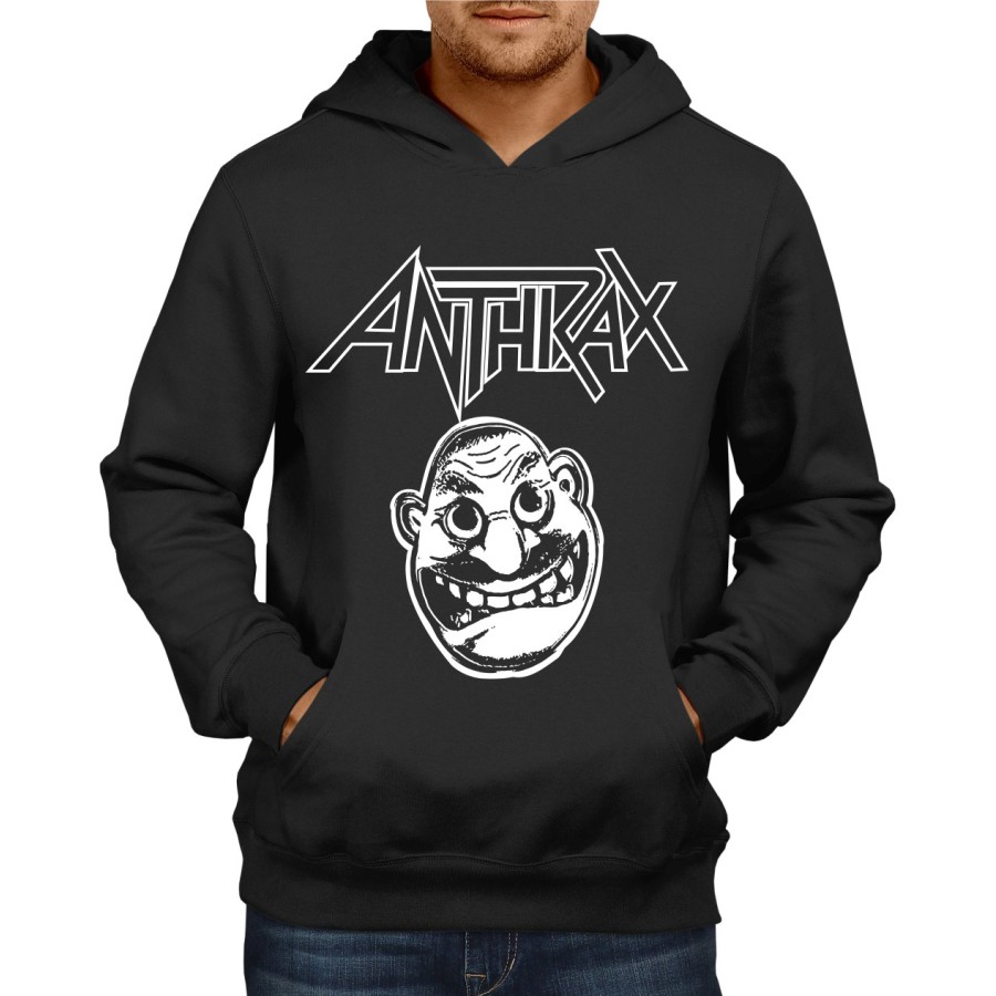 Rockwear Brasil - Moletom Anthrax 2 Rockwear Preto